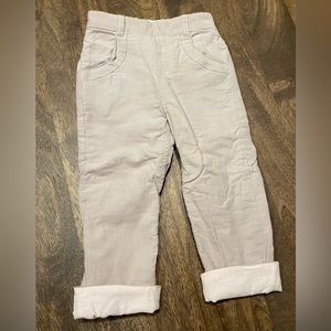 Tartine et Chocolat reversible light beige/pink warm pants.